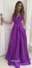 Purple Popular Prom Dresses, Evening Party Prom Dresses, Newest Prom Dresses