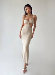 Shanni Maxi Dress Beige