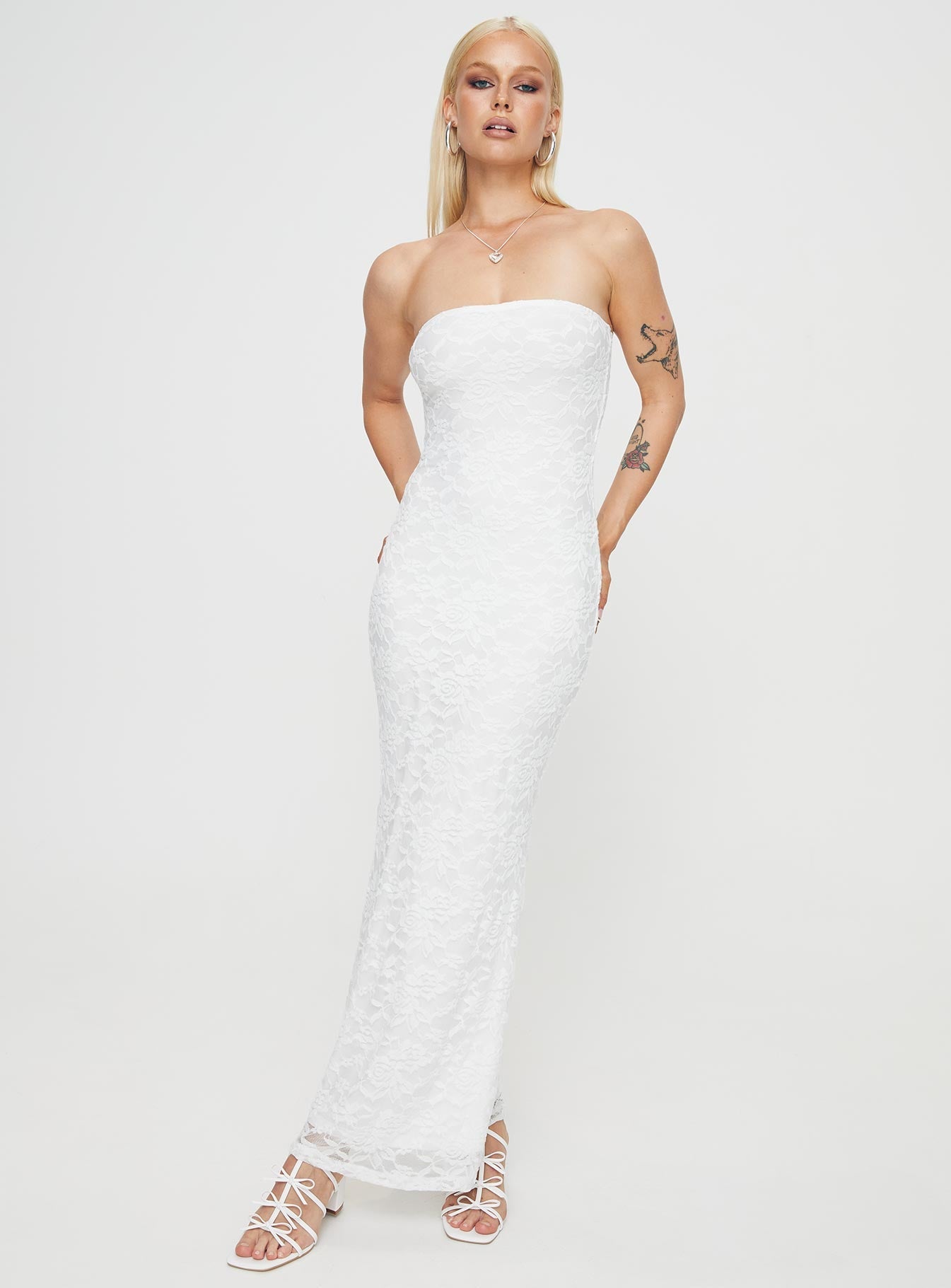 Lavelle Strapless Maxi Dress White