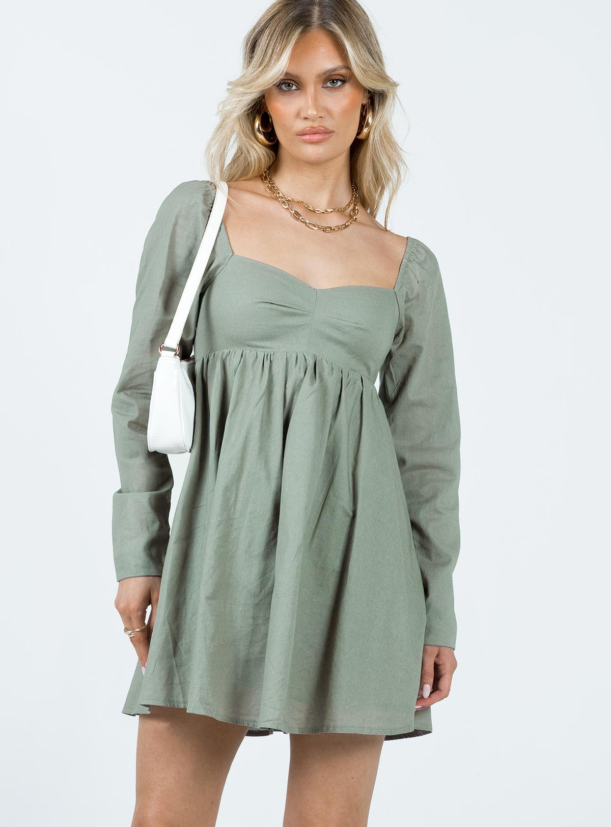 Vikki Mini Dress Sage