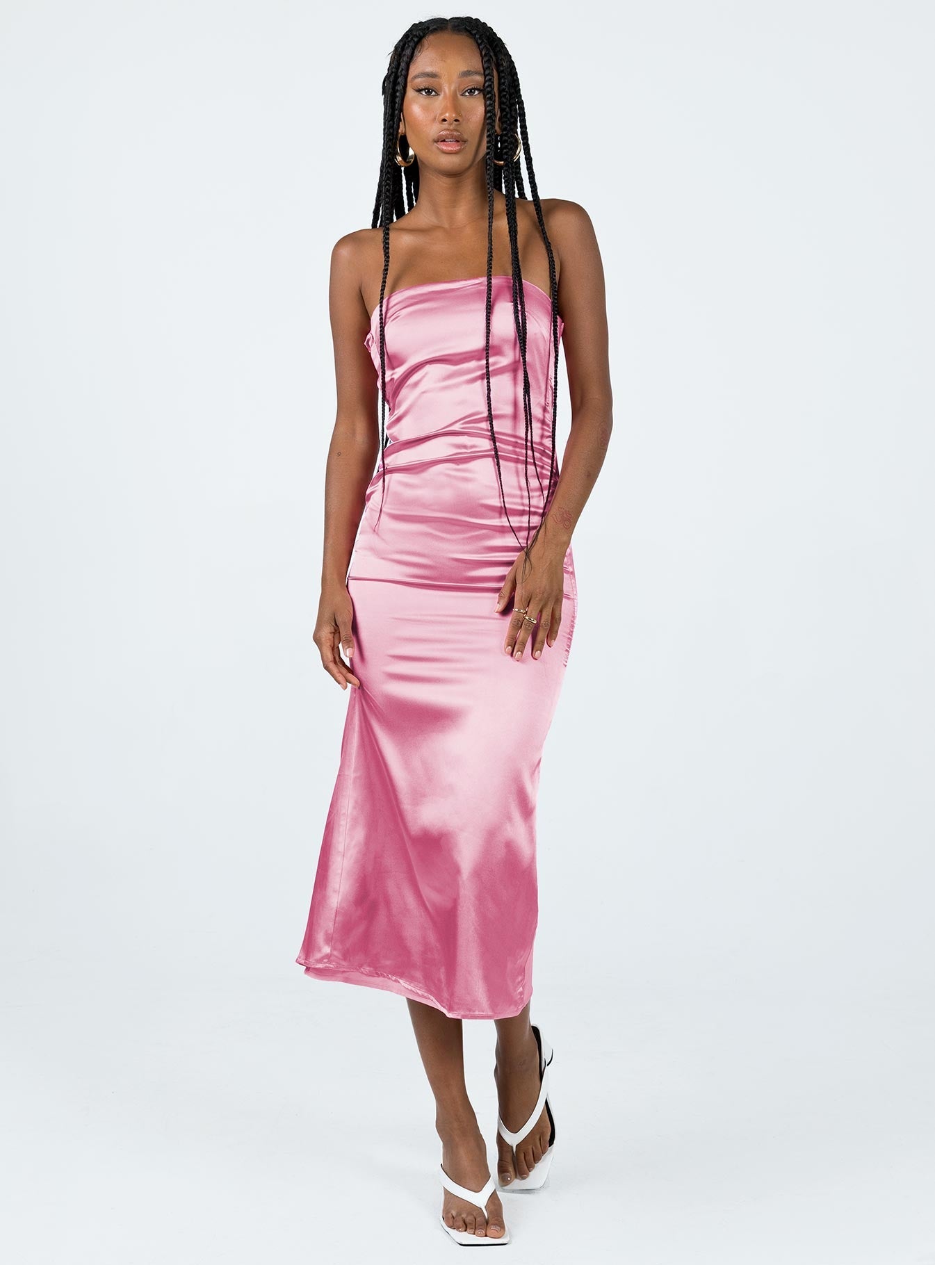 Shaya Strapless Maxi Dress Pink