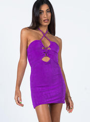 Zamia Mini Dress Purple