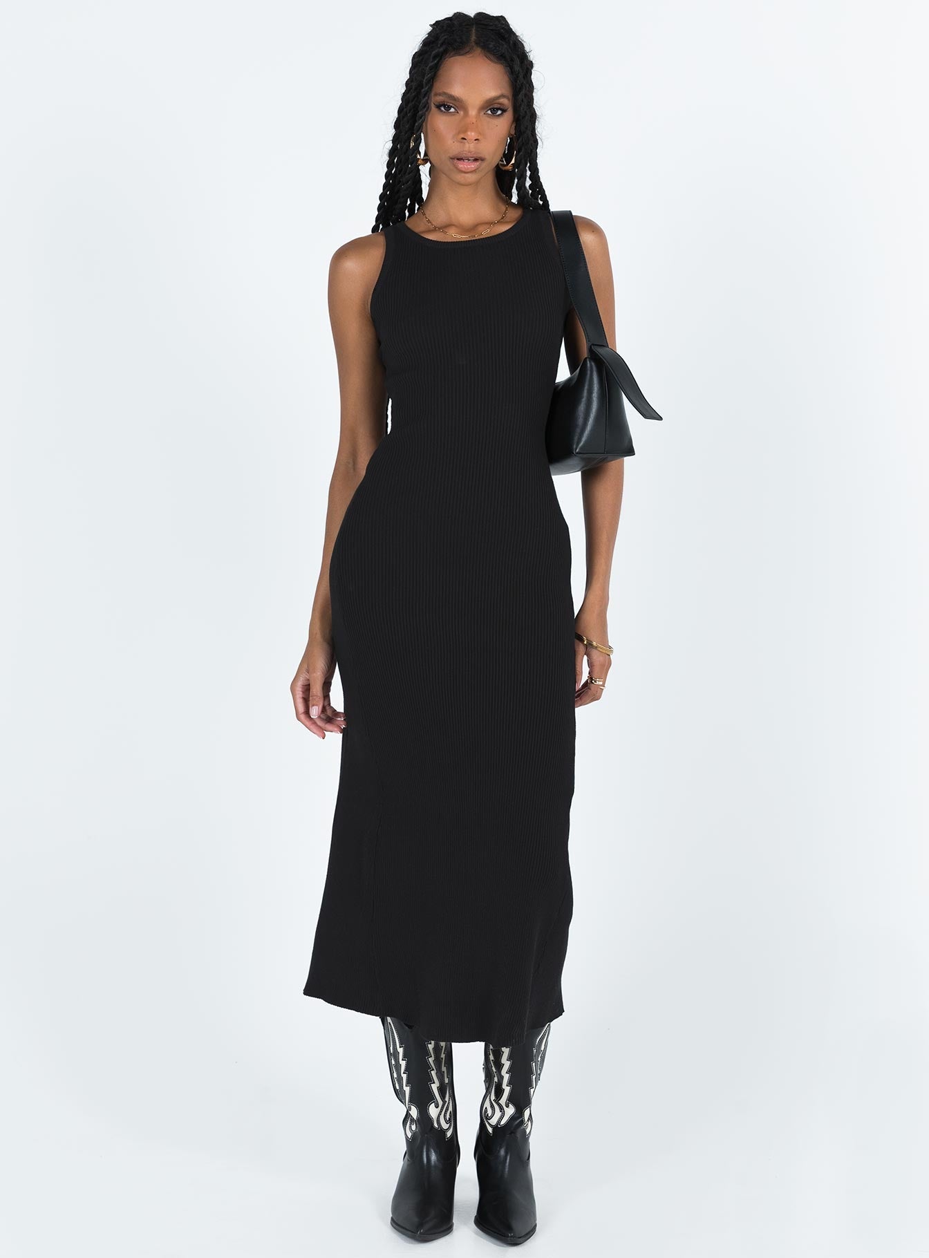 Thalma Midi Dress Black