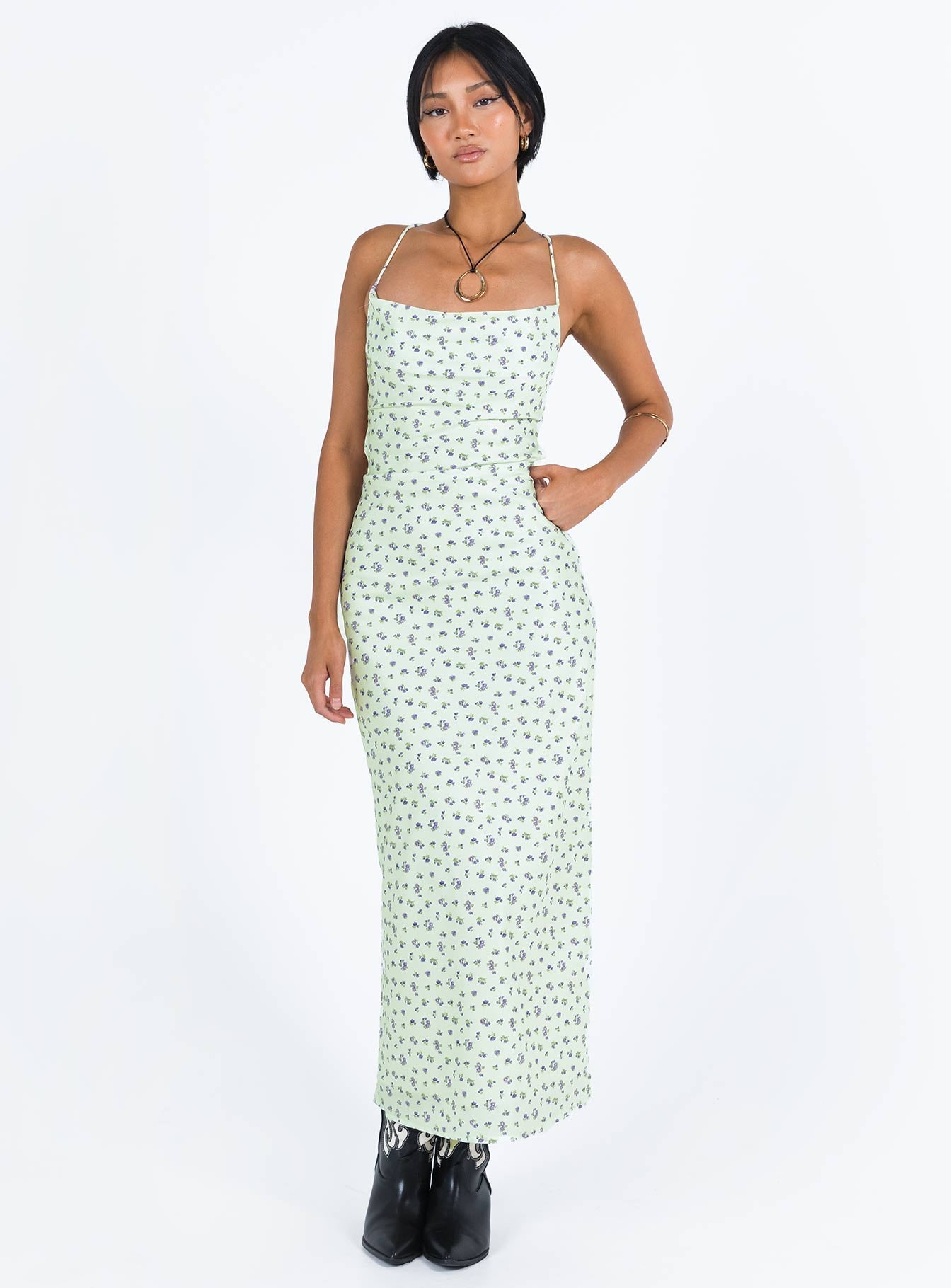 Malabar Maxi Dress Mint / Floral