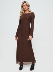 Lukea Maxi Dress Chocolate