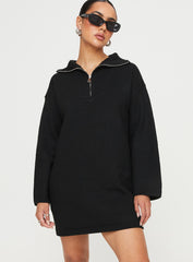 Darmi Mini Sweater Dress Black