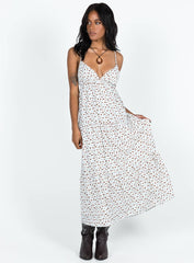 Koko Maxi Dress White Floral