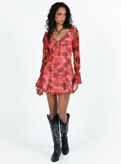 Zahn Long Sleeve Mini Dress Multi