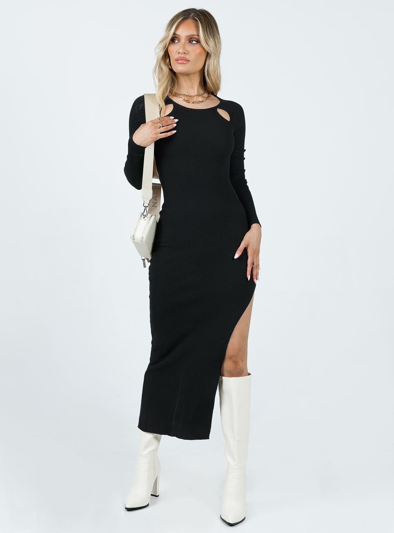 Sidney Long Sleeve Maxi Dress Black