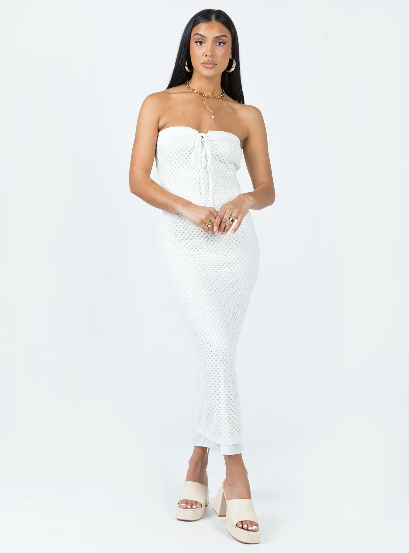 Mollen Maxi Dress White