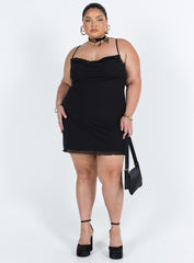 Sugar Mini Dress Black Curve