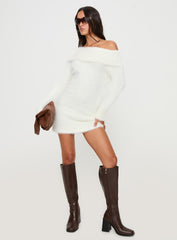 Buchen Sweater Dress White