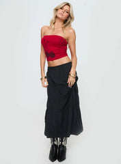 Perky Maxi Skirt Black