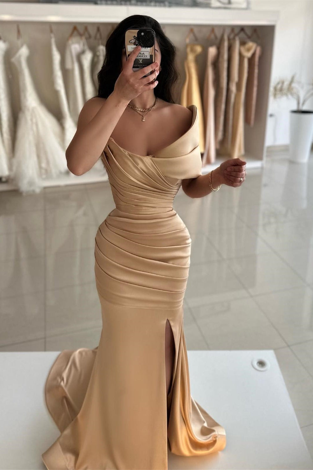 Popular Mermaid Evening Party Dresses, Newest 2024 Long Prom Dresses,Wedding Guest Dresses