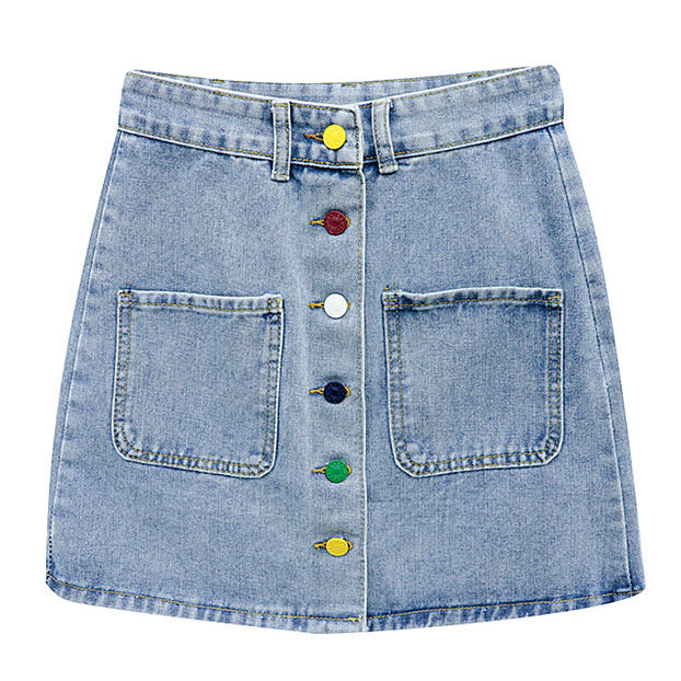 2.0 Artsy Denim Skirt