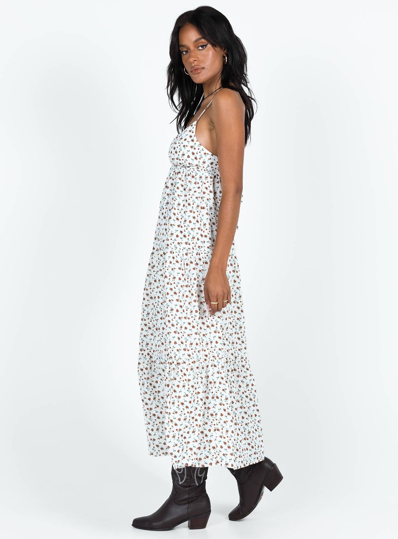 Koko Maxi Dress White Floral