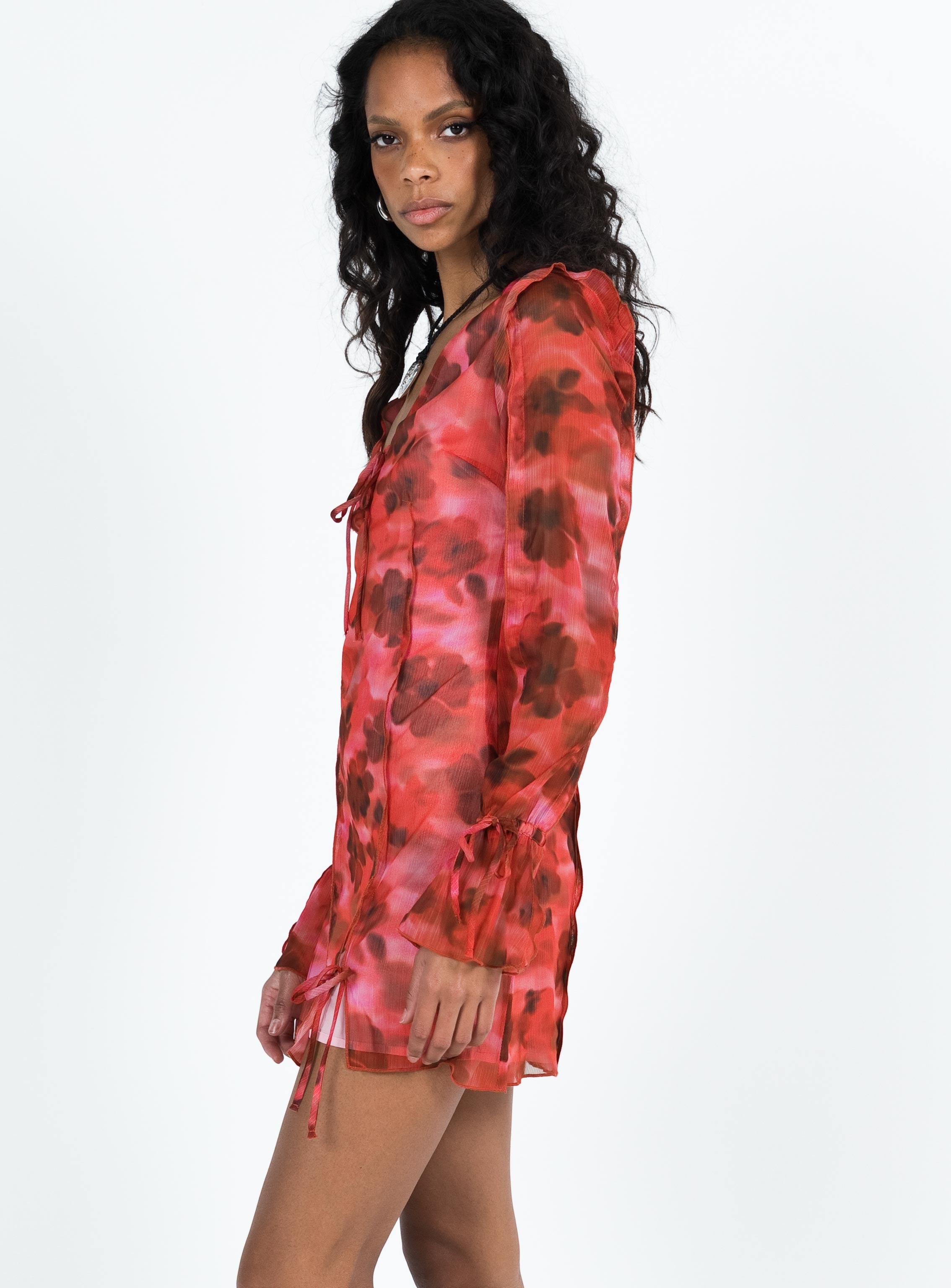 Zahn Long Sleeve Mini Dress Multi