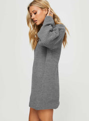 Sherwick Sweater Mini Dress Grey