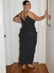 Lars Maxi Dress Black Curve