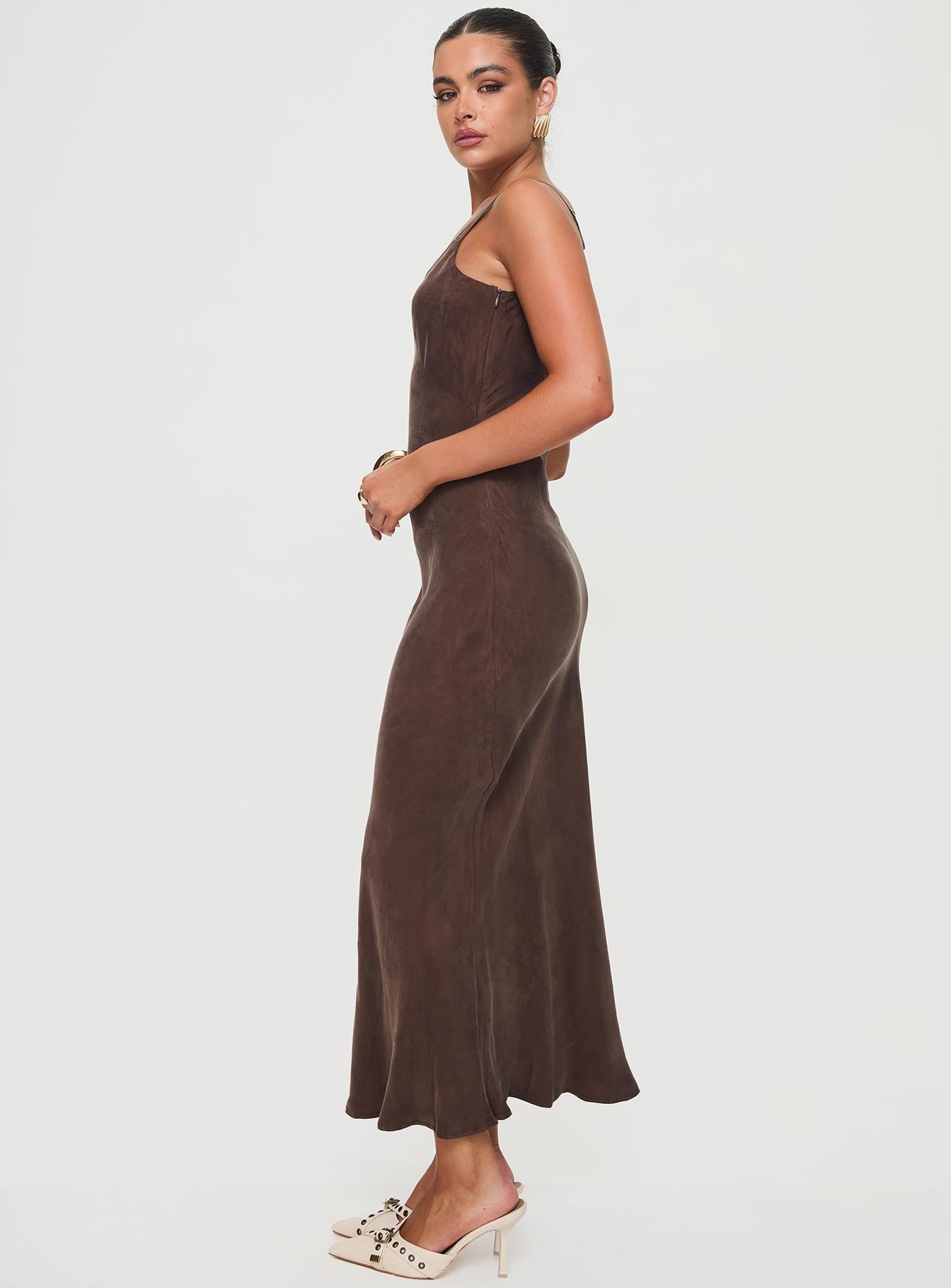 Laurette Maxi Dress Brown