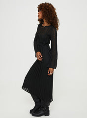 Sabinne Long Sleeve Maxi Dress Black