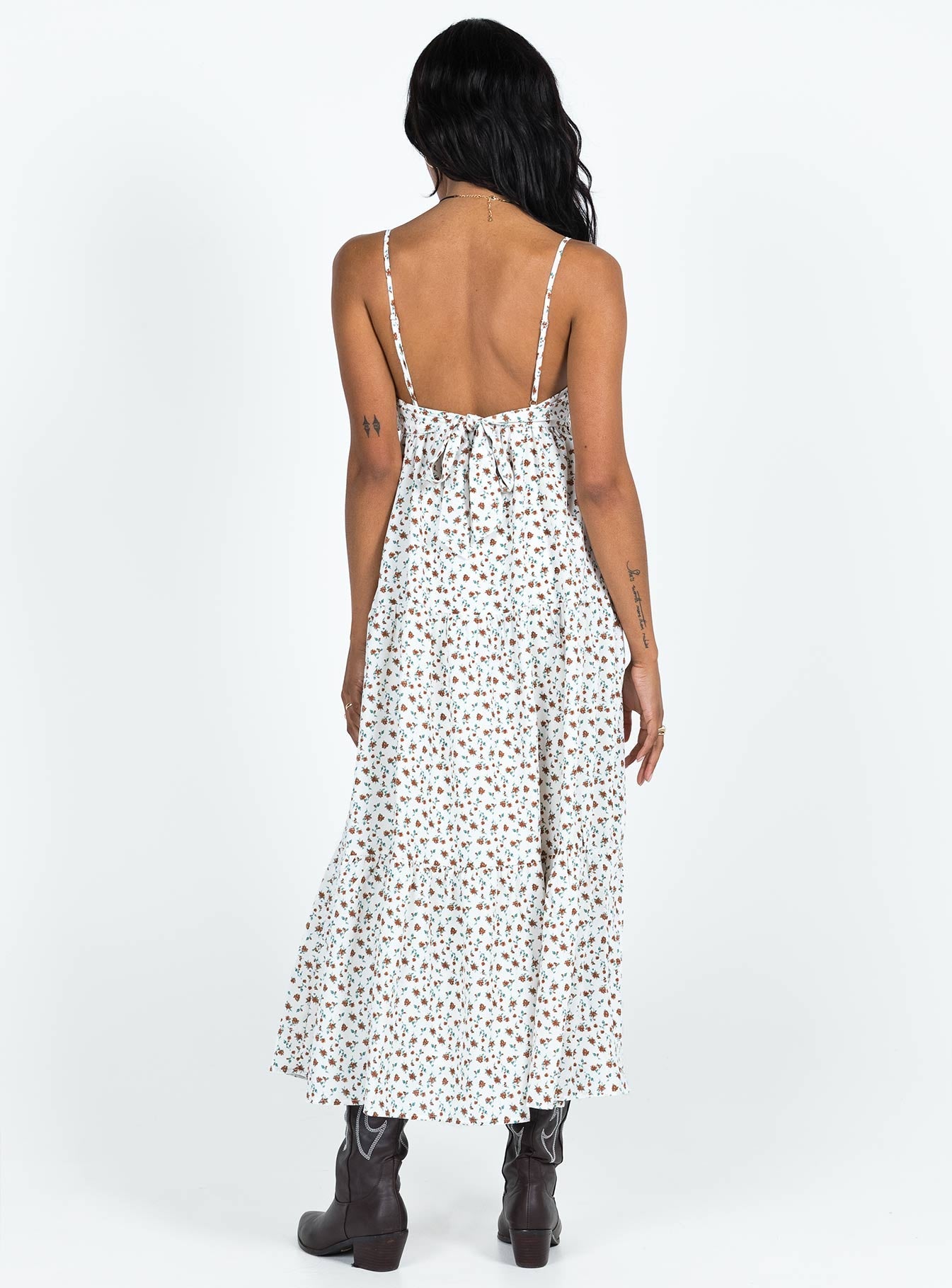 Koko Maxi Dress White Floral