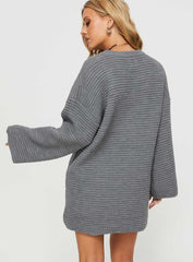 Sherwick Sweater Mini Dress Grey