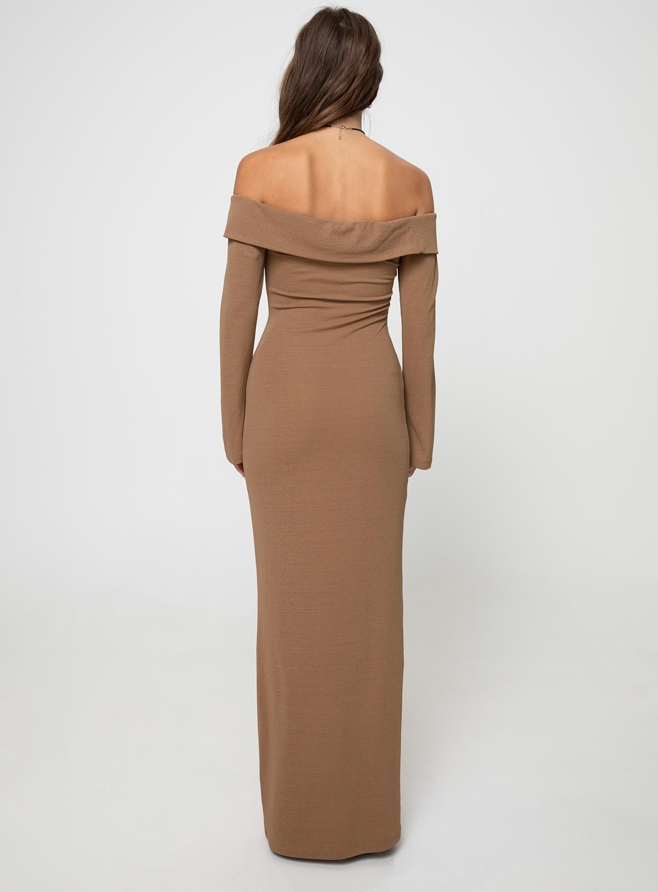 Maida Maxi Dress Light Brown