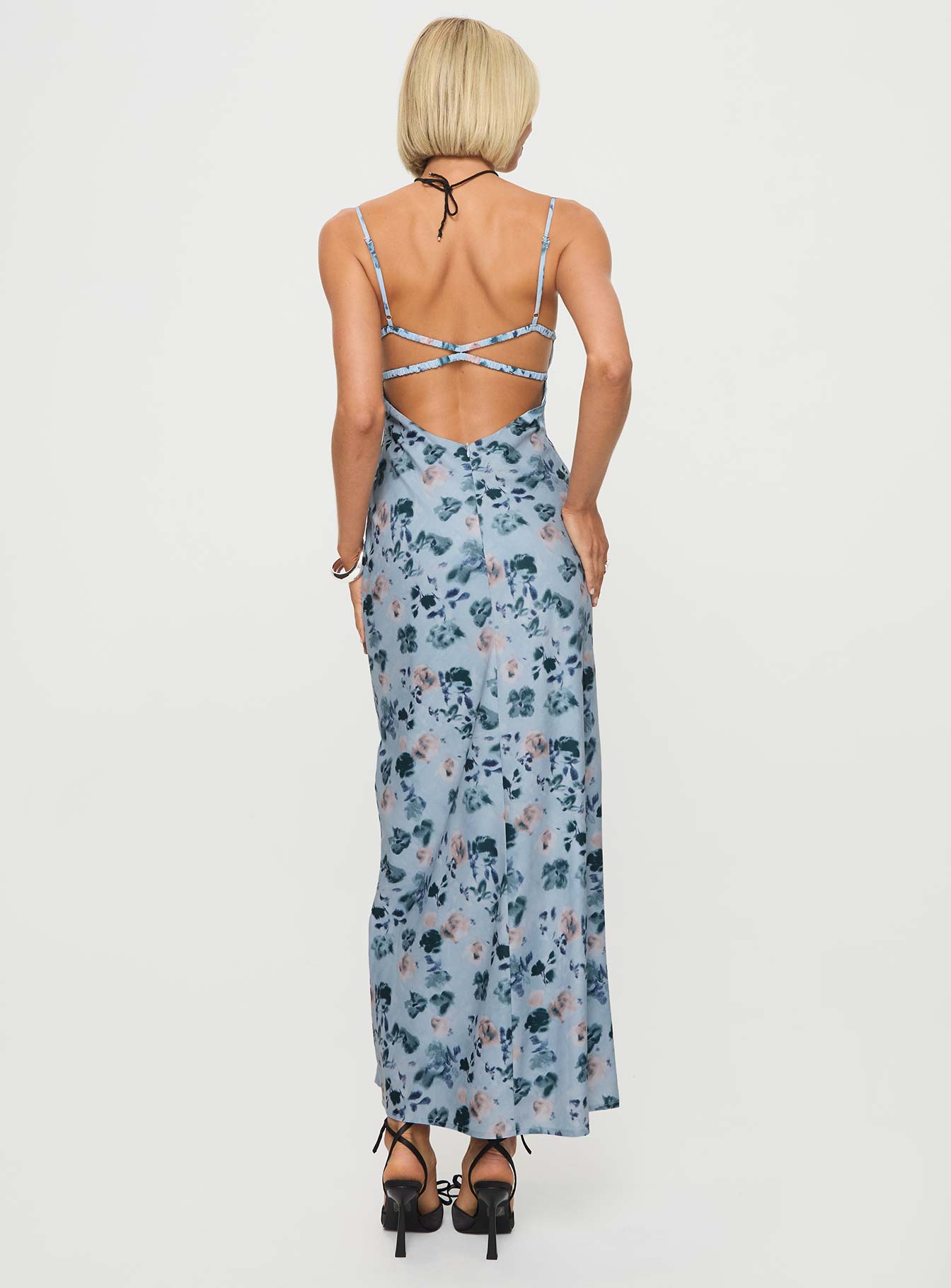 Ravia Maxi Dress Blue / Floral