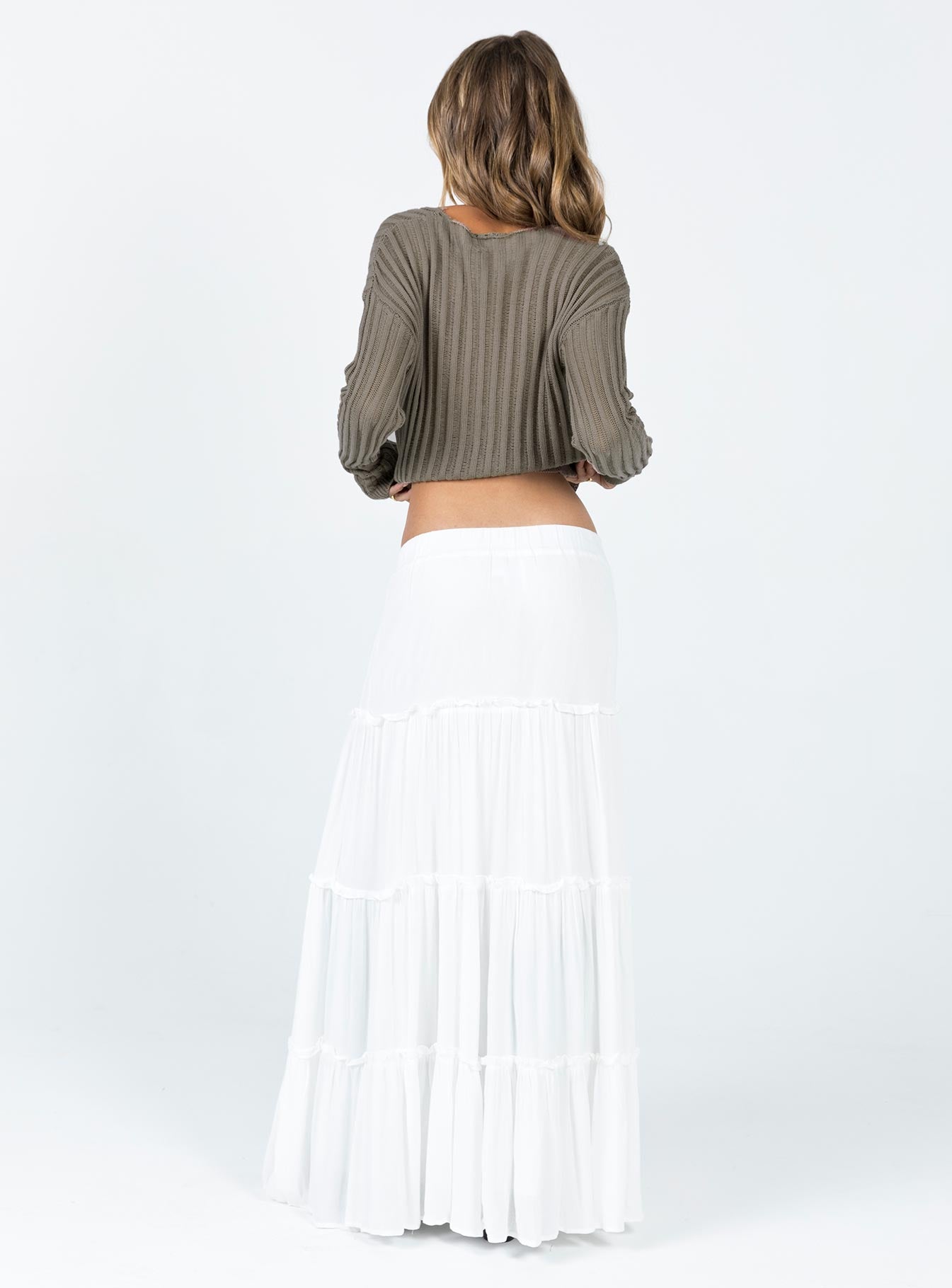 Miriah Maxi Skirt White