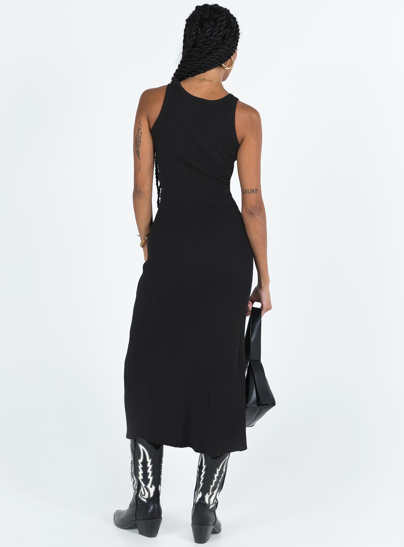 Thalma Midi Dress Black