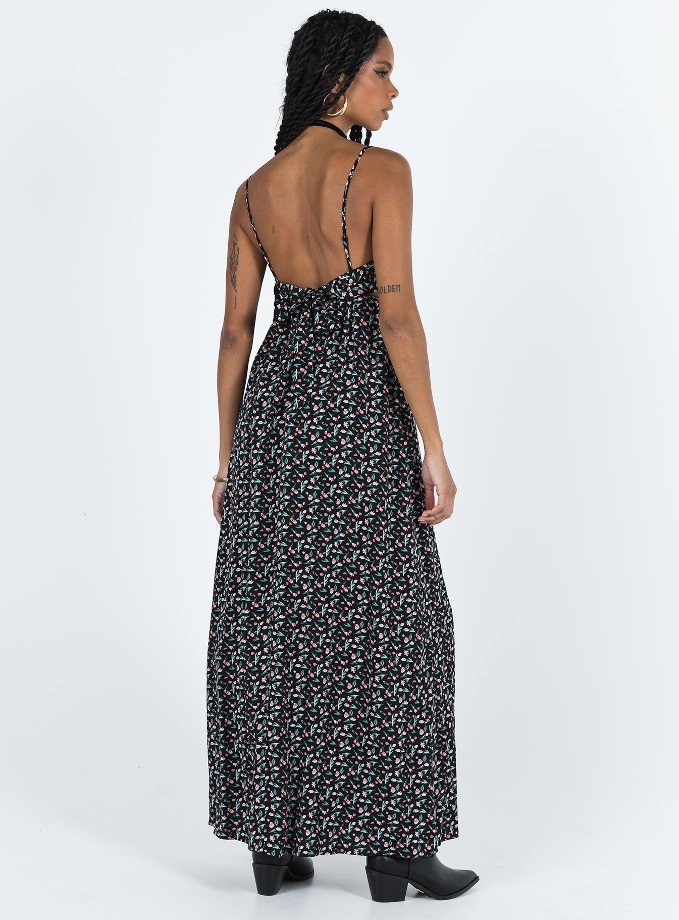 Koko Maxi Dress Black Floral