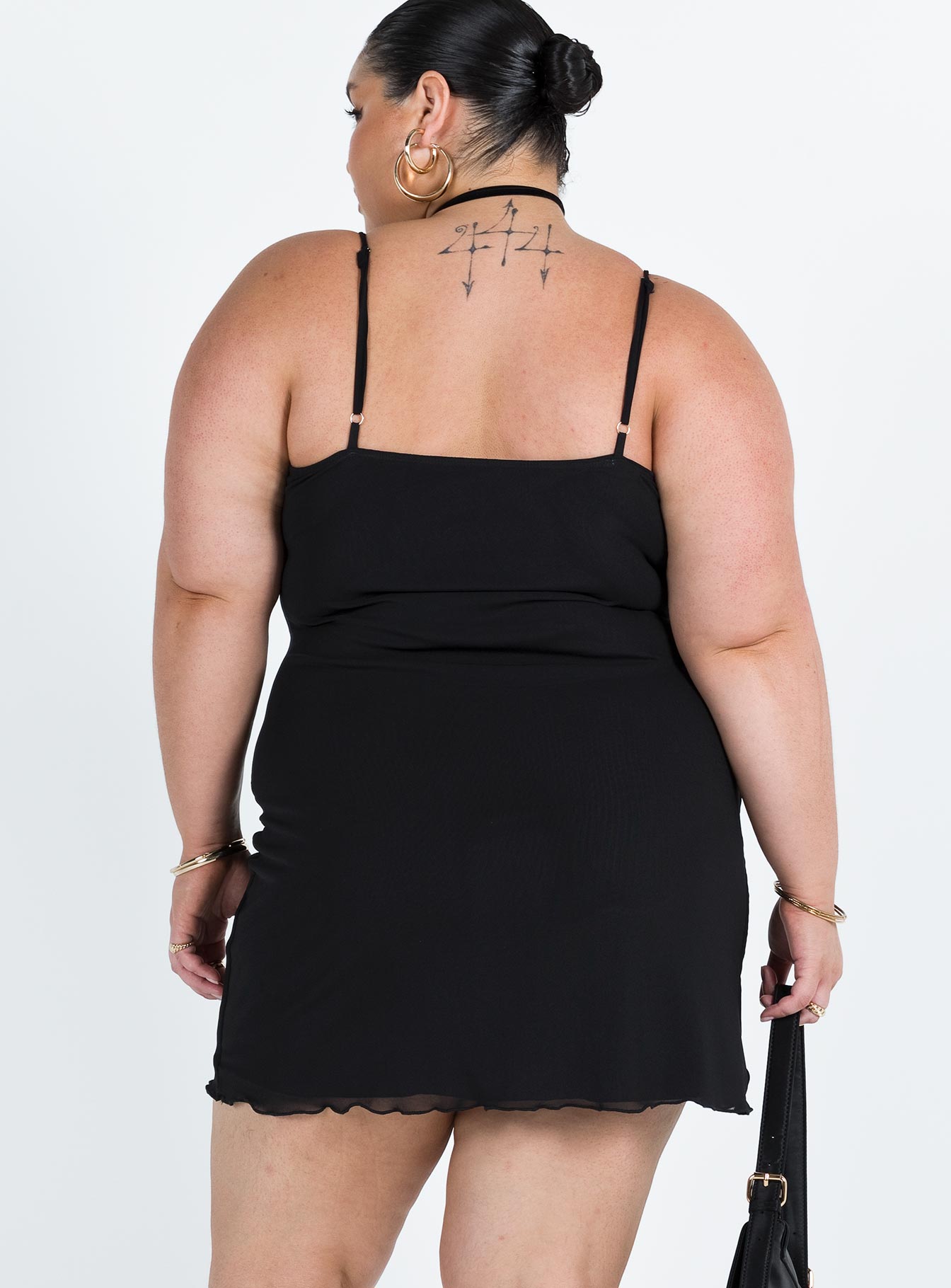 Sugar Mini Dress Black Curve