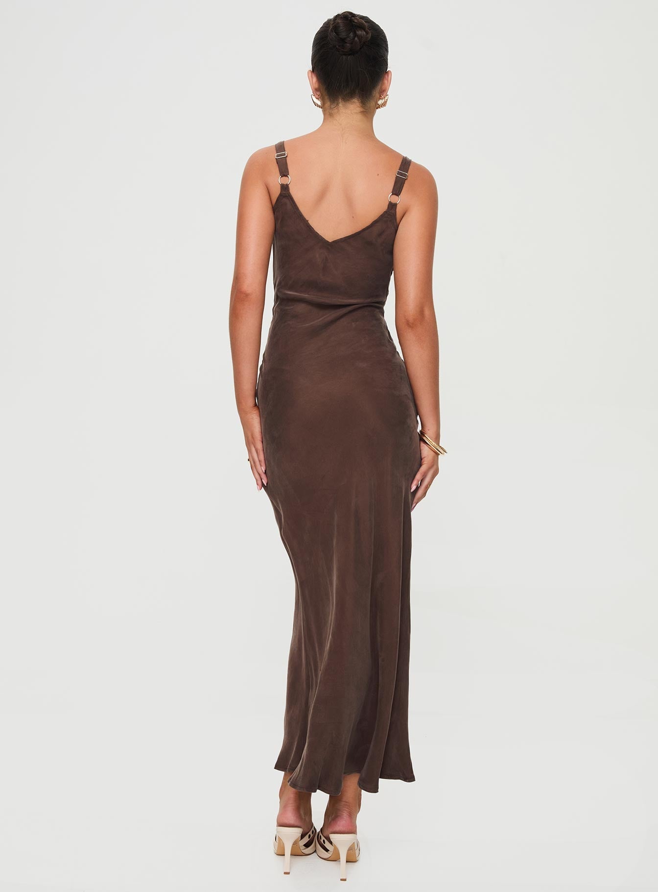 Laurette Maxi Dress Brown