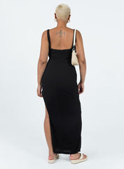 Shanaeya 90s Maxi Dress Black