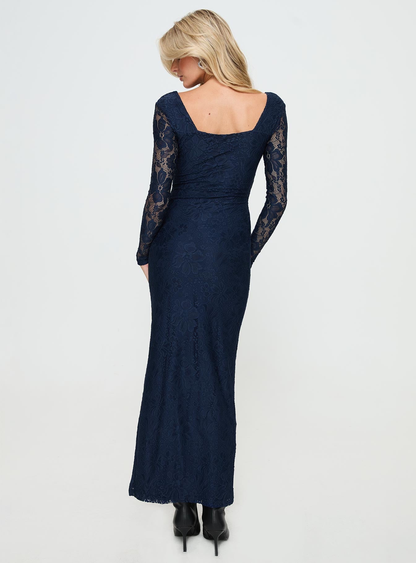 Marceline Long Sleeve Maxi Dress Navy