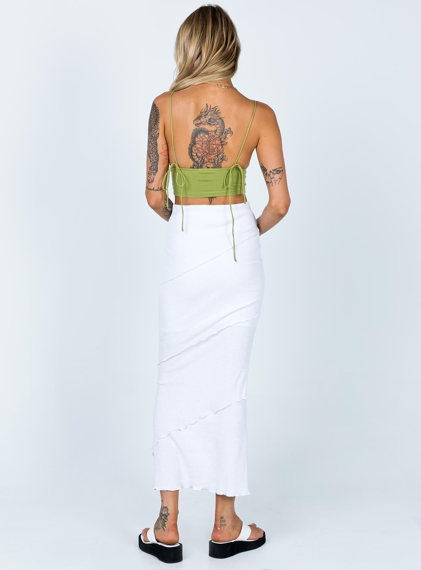 Oscar Maxi Skirt White