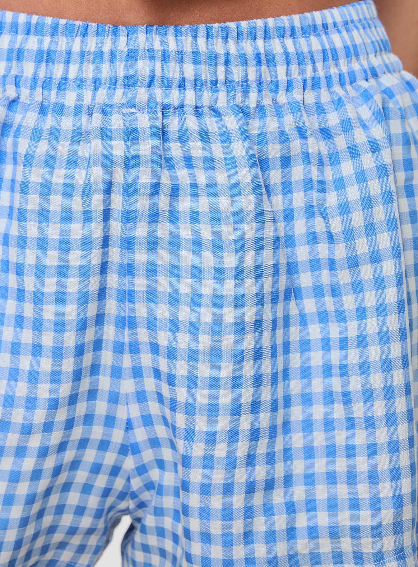 Beach House Shorts Blue / White Gingham