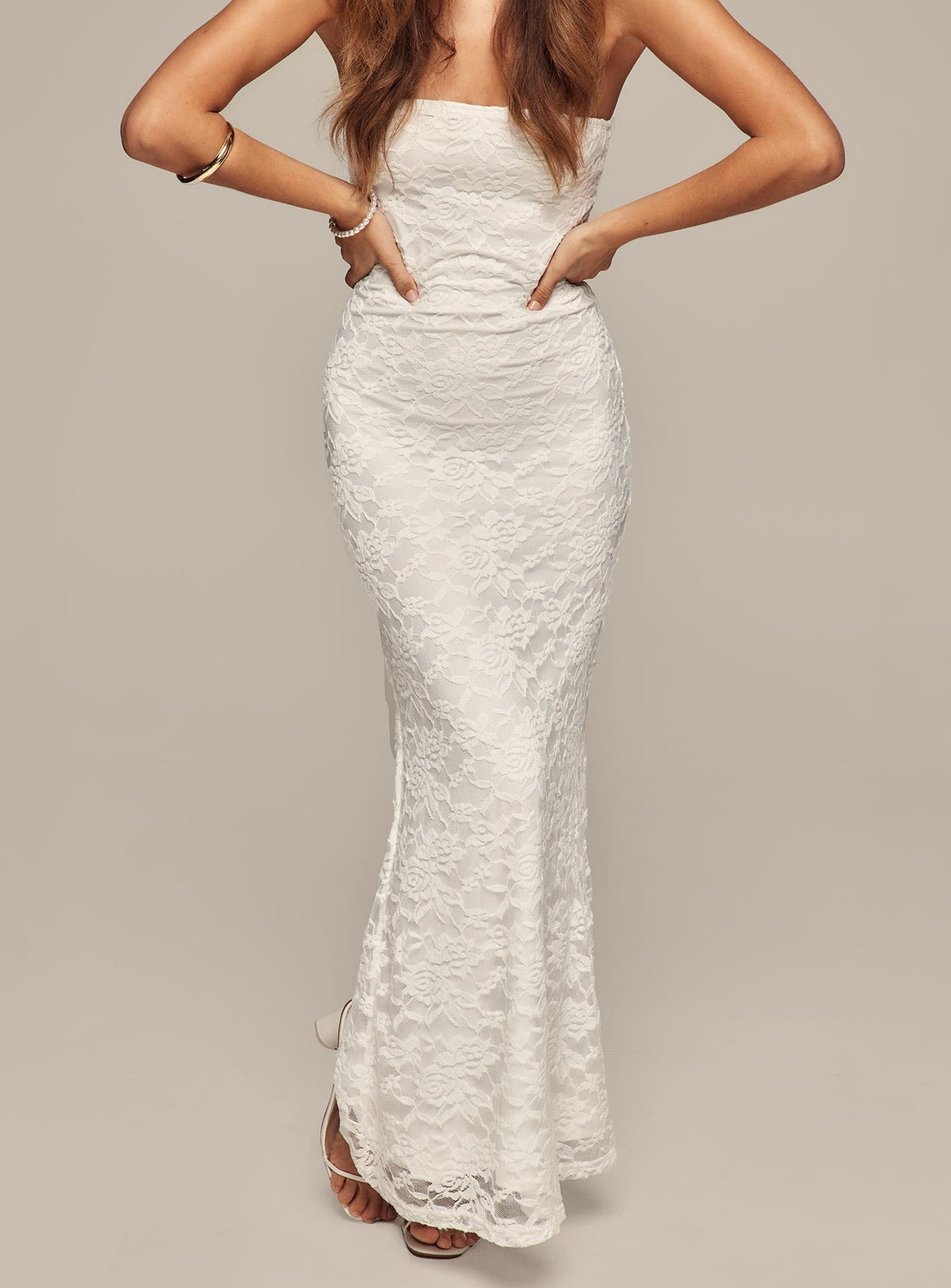 Lavelle Strapless Maxi Dress White