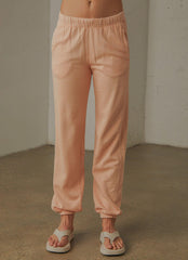 Vintage Dye Boyfriend Jogger - Certan Peach