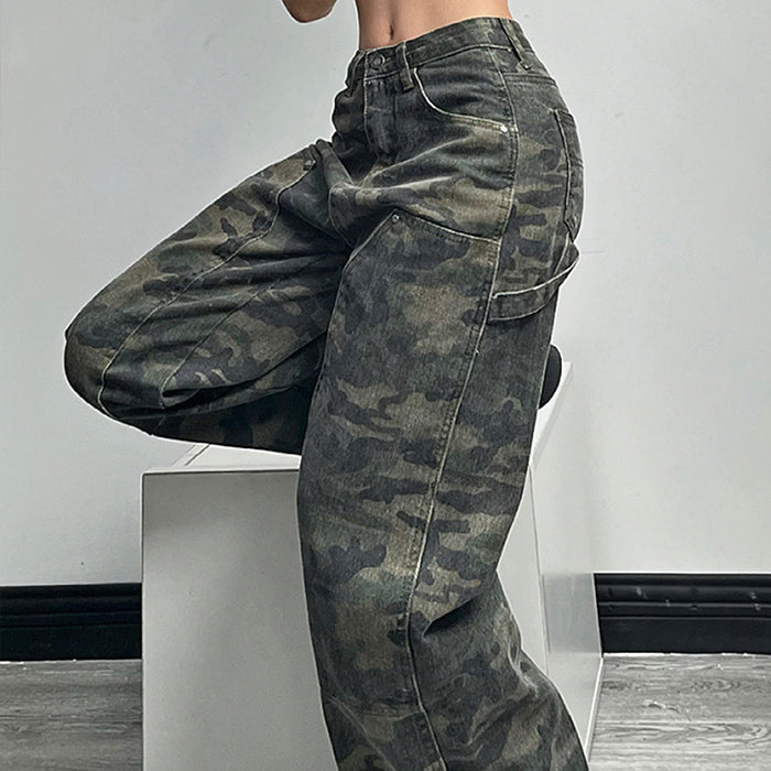 90's Camouflage Cargo Jeans