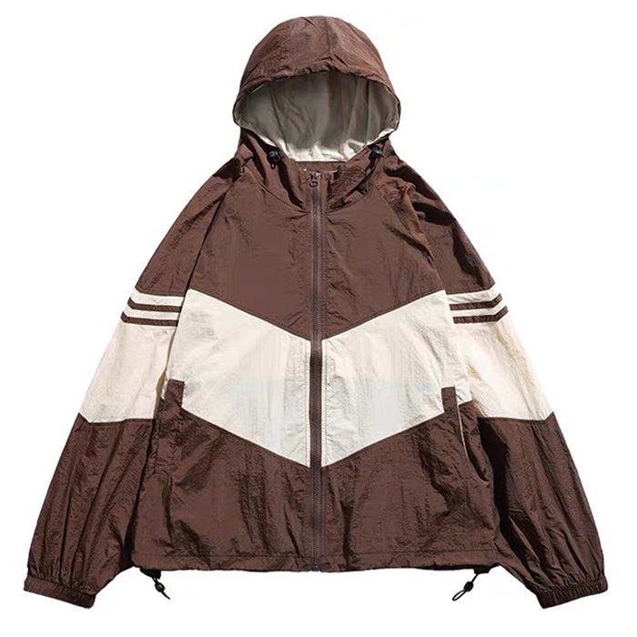 90's Brown Oversized Bomber Jacket