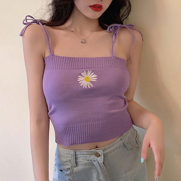 Daisy Knit Tank Top