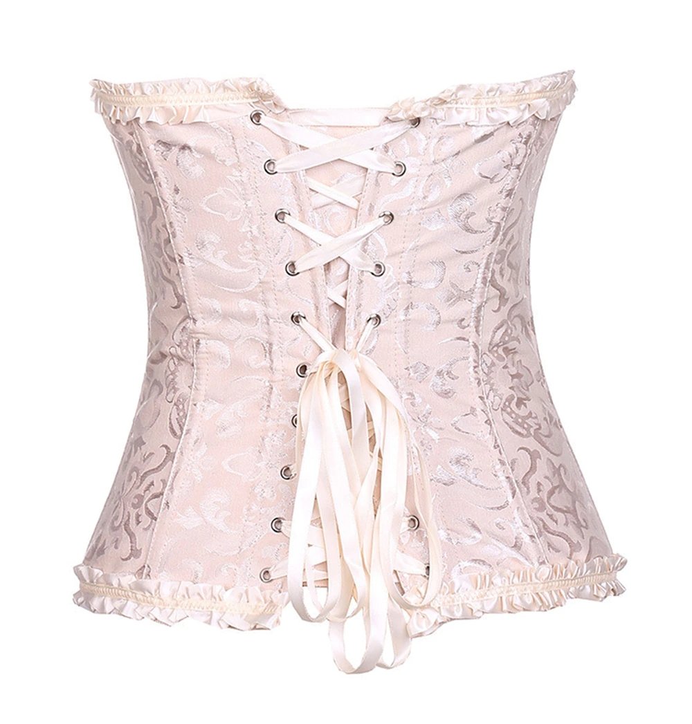 Flora Vintage Lace Up Bustier