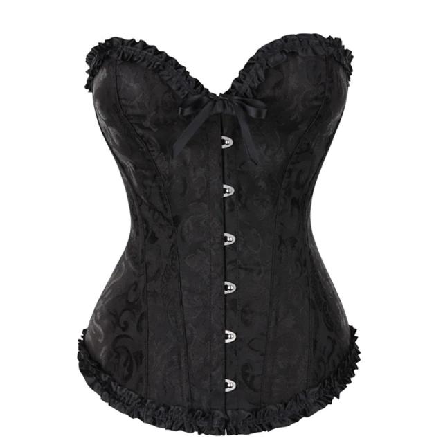 Flora Vintage Lace Up Bustier