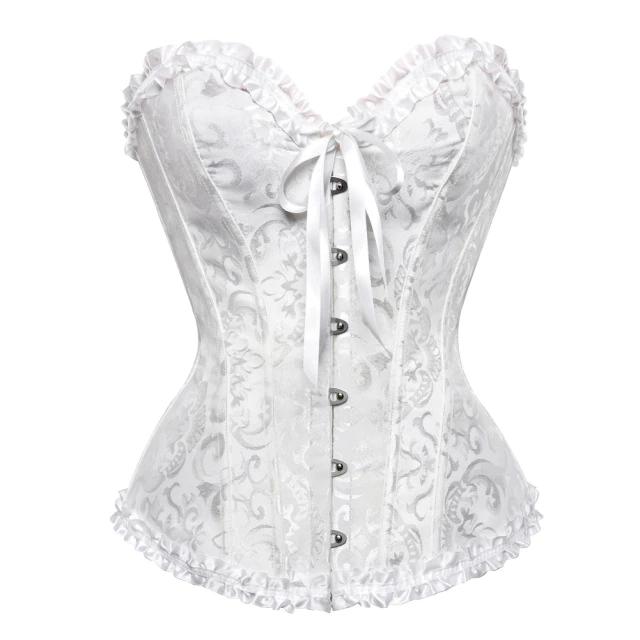 Flora Vintage Lace Up Bustier