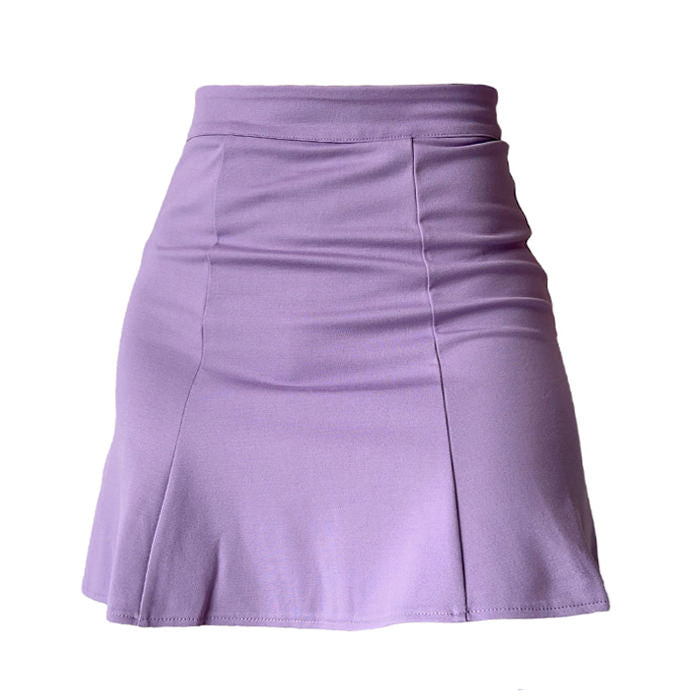 Lavender Ruched Skirt