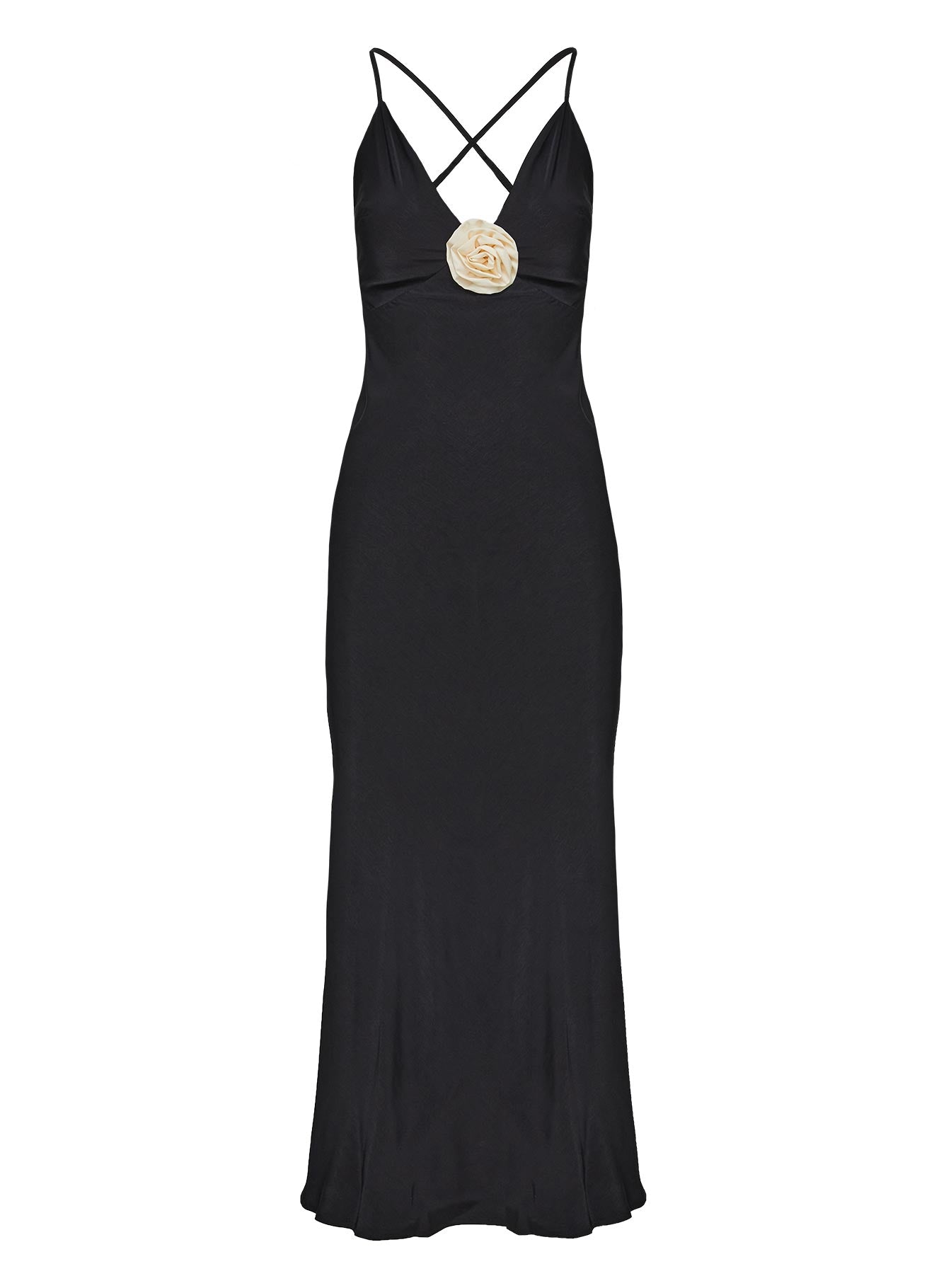 Modine Bias Cut Maxi Dress Black