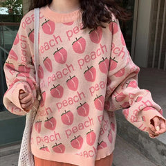 Peach Knit Sweater