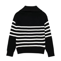 Casey Striped Knit Sweater